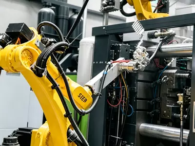 Automatisierte Druckguss‑Entnahme mit Roboter